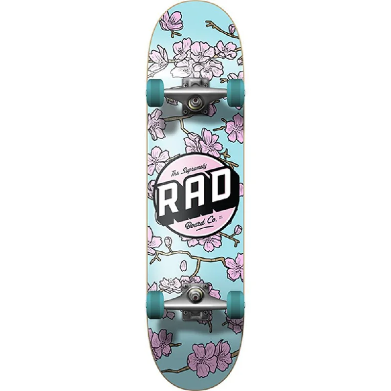 Complete Pro Skateboard Set for Performance-RAD Cherry Blossom Pink/Blue 7.75" Complete Skateboard