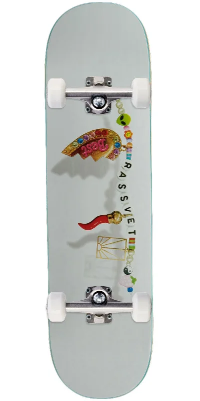 Classic Skateboard for Retro Style-Rassvet Bracelet Skateboard Complete - White - 8.25"