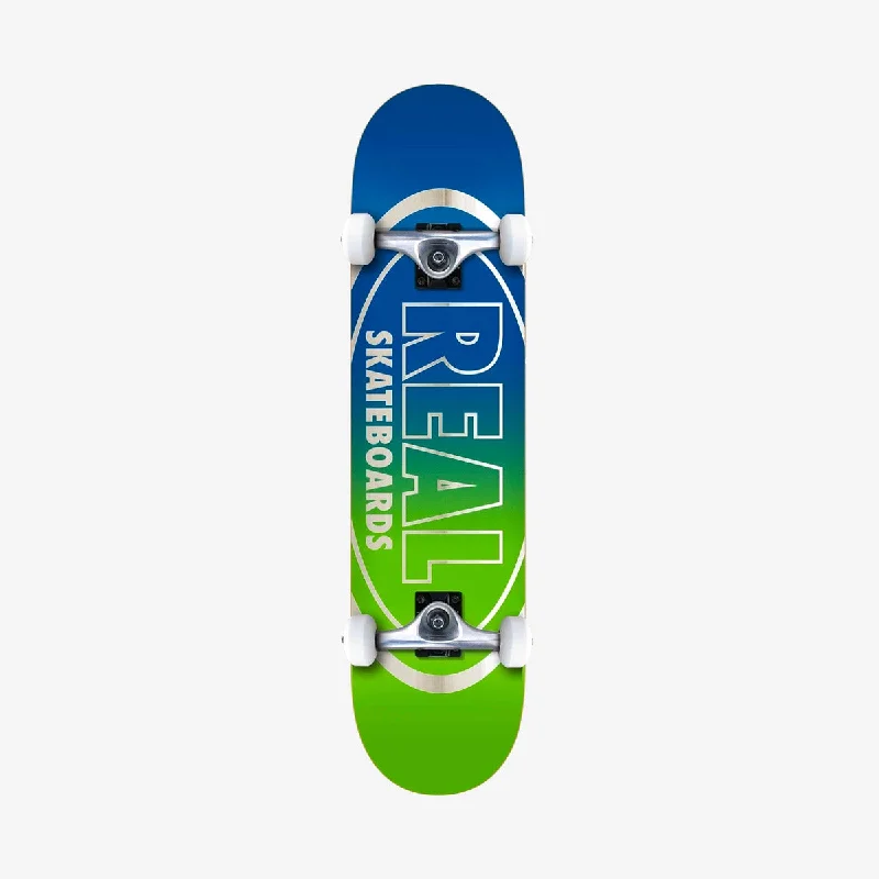 Durable Skateboard for Professional Skaters-Real Golden Oval Outline Skateboard Multi - 7.75"