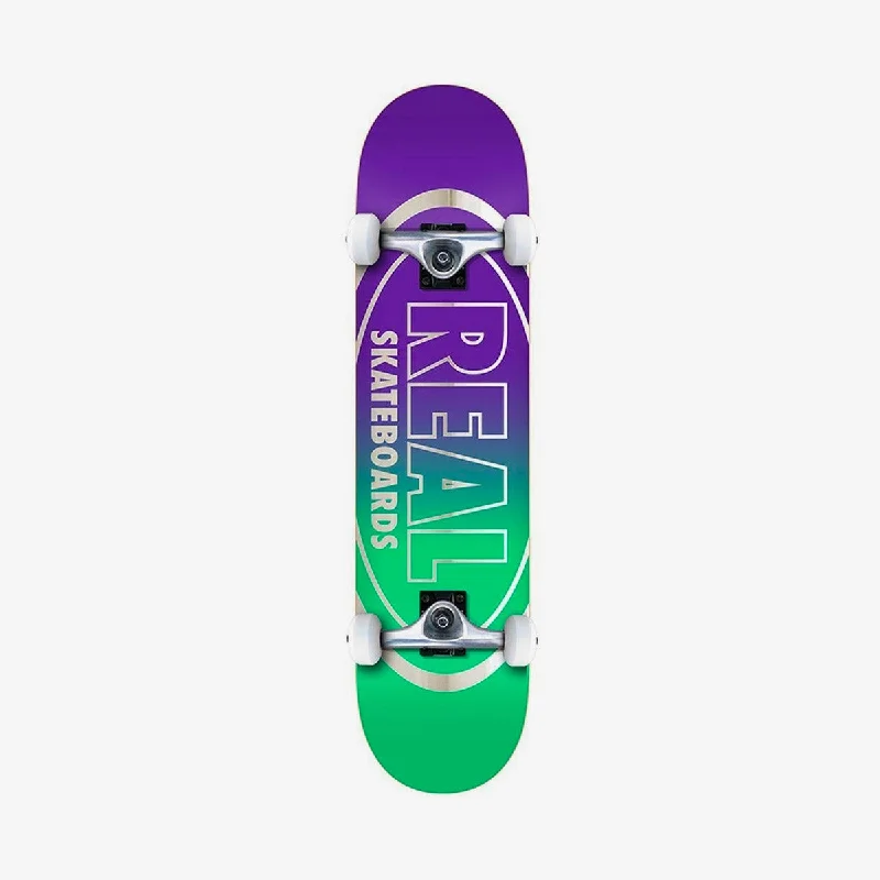 High-Quality Skateboard Deck for Long-Lasting Use-Real Golden Oval Outline Skateboard Multi - 8"