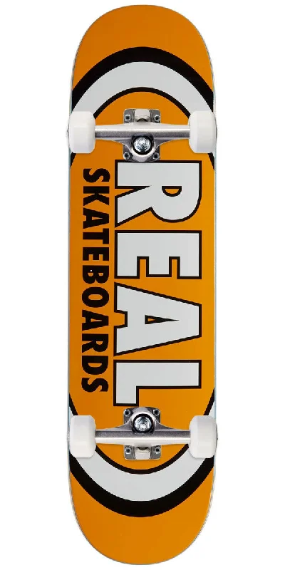 Heavy-Duty Electric Skateboard for Extreme Riding-Real Team Classic Oval Skateboard Complete - Orange - 7.50"