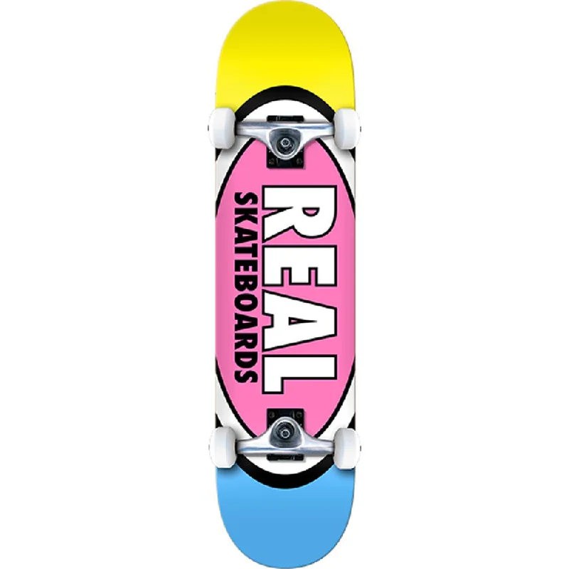 Comfortable Skateboard with Wide Deck for Stability-Real Team Edition Oval 7.3" Complete Skateboard