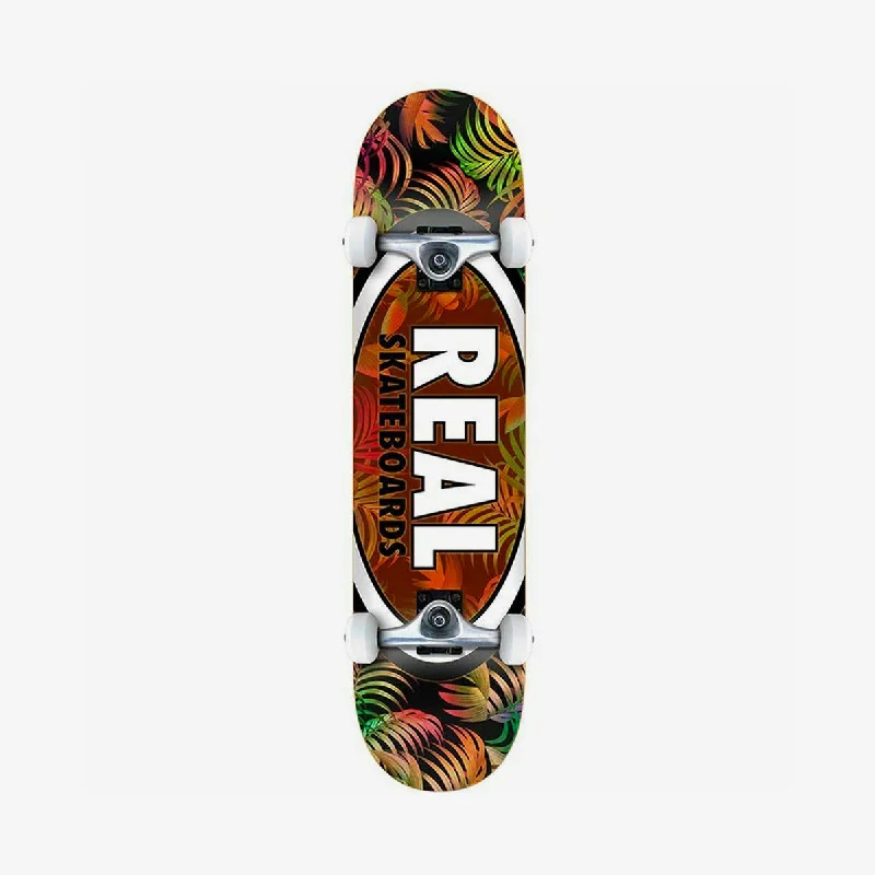 High-Performance Skateboard with Excellent Grip-Real Team Tropic Ovals 2 Skateboard Multi - 7.75"