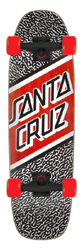 Trendy Skateboard with Bright Colors for Creative Riders-SANTA CRUZ CRUZER STREET AMOEBA (8.4")