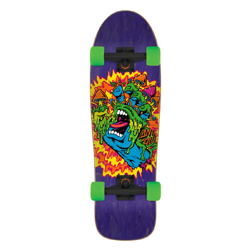 Durable Skateboard with Heavy-Duty Deck-SANTA CRUZ CRUZER TOXIC HAND (9.7" X 31.7")