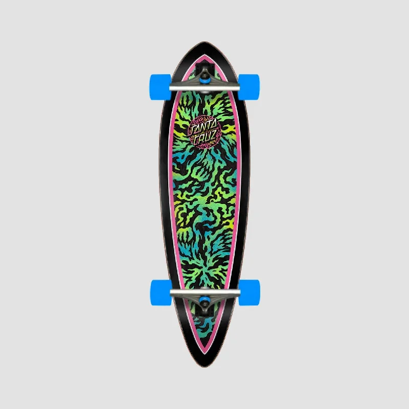 Comfortable Deck Skateboard for Smooth Rides-Santa Cruz Obscure Dot Pintail Cruiser Skateboard Multi - 33"