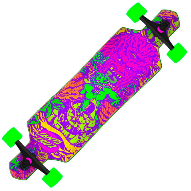 Smooth Riding Skateboard for Beginners-Santa Cruz Roskopp Five Drop Thru 9.0"