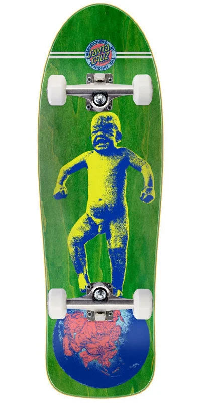 Skateboard with Bright Colors for Fun Look-Santa Cruz Salba Baby Stomper Reissue Skateboard Complete - 10.09"