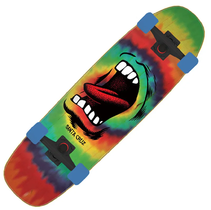 Smooth Rolling Skateboard for Easy Control-Santa Cruz Screaming Mouth Cruiser 8.4"