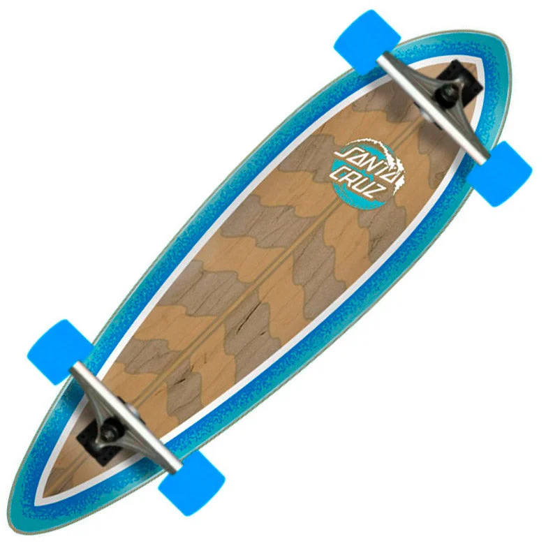 Customizable Skateboard for Creative Expression-Santa Cruz Stipple Wave Dot Pintail 9.2"