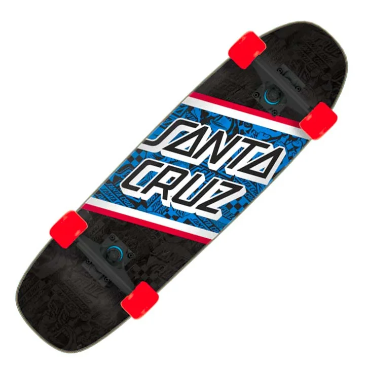 High-Speed Skateboard for Speed Enthusiasts-Santa Cruz Street Flyer Collage Cruiser 8.4"