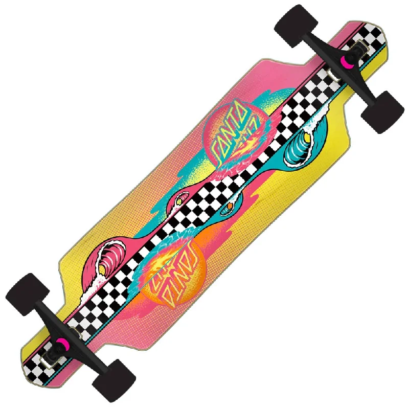 Electric Skateboard for Easy Urban Travel-Santa Cruz Sundown Stripes Drop Thru 9.0"