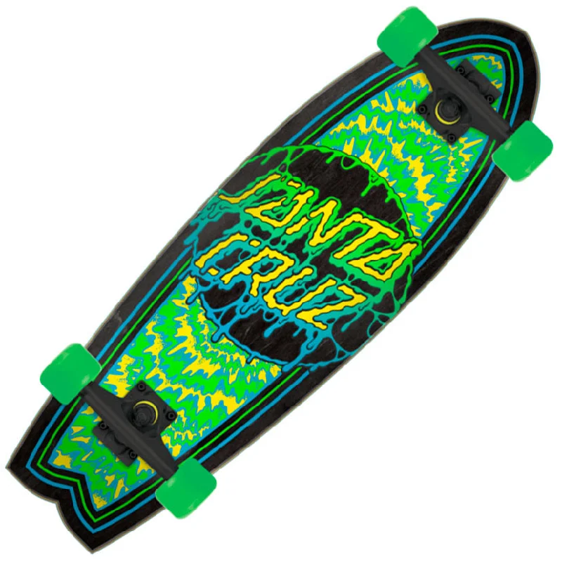 Complete Skateboard for Trick and Park Skating-Santa Cruz Toxic Dot Cruiser 8.8"