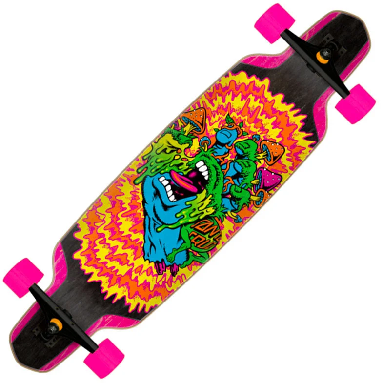 Comfortable Cruiser Skateboard for Easy Transportation-Santa Cruz Toxic Hand Drop Down 9.5"