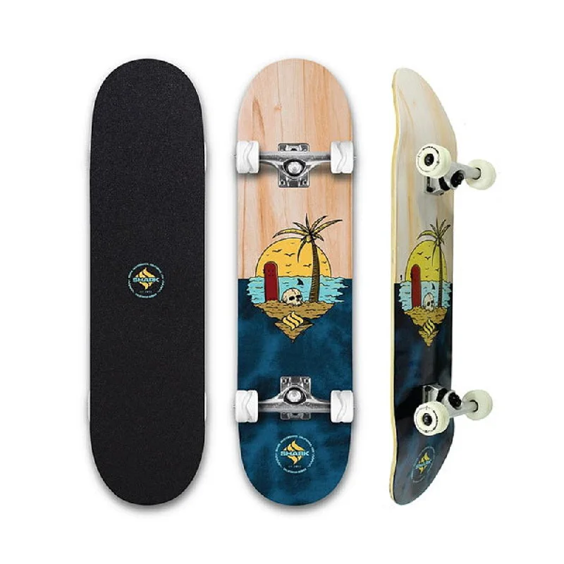 Premium Deck Skateboard for Performance Riders-Shark Wheel Skull Island Street 8.125" Skateboard