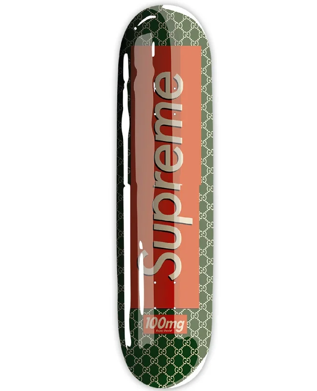 Smooth Ride Longboard for Easy Transportation-Supreme Gucci Smashup Pill Green Archival Print by Denial- Daniel Bombardier