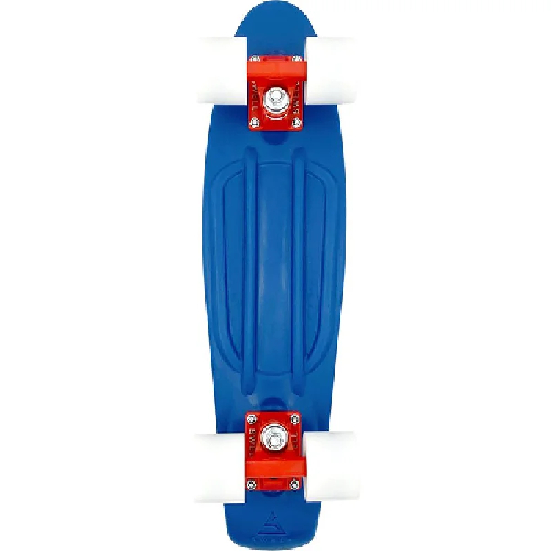 Pro-Level Skateboard for Advanced Riders-Swell Oceans Blue/Red 28" Cruiser Skateboard