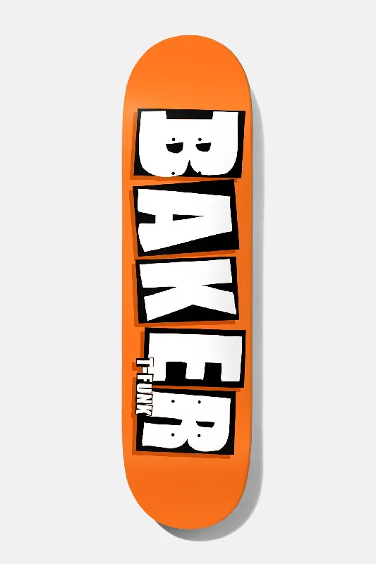 High-Speed Skateboard for Speed Enthusiasts-TFunk Brand Name Neon Orange B2 8.25