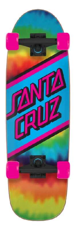 Stylish Skateboard with Graphic Art Deck-Rainbow Tie Dye 8.79in x 29.05in Street Cruiser Skateboard Santa Cruz Complete