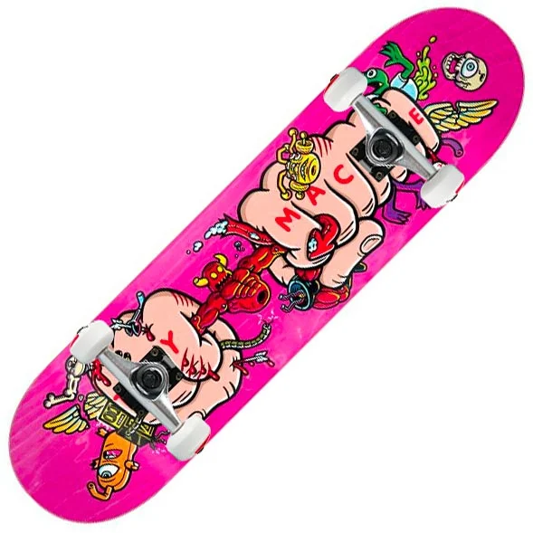 Skateboard with Grip Tape for Better Traction-Toy Machine Living Toys Fists Complete 8.0"