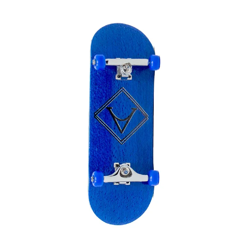 Customizable Skateboard for a Unique Look-Victory Complete Fingerboard (Blue/Silver/Blue)