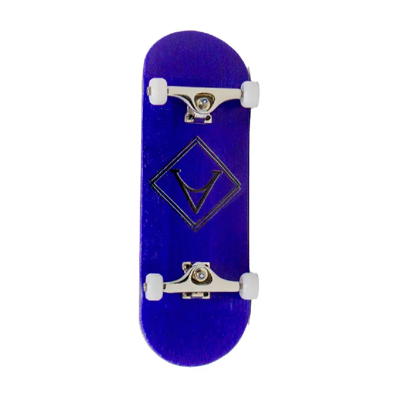 Compact Skateboard for Storage and Portability-Victory Complete Fingerboard (Blue/Silver/White)