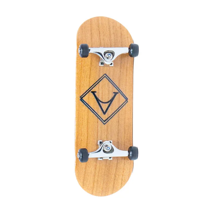 Comfortable Skateboard for Trick and Street Riding-Victory Complete Fingerboard (Light Brown/Silver/Black)