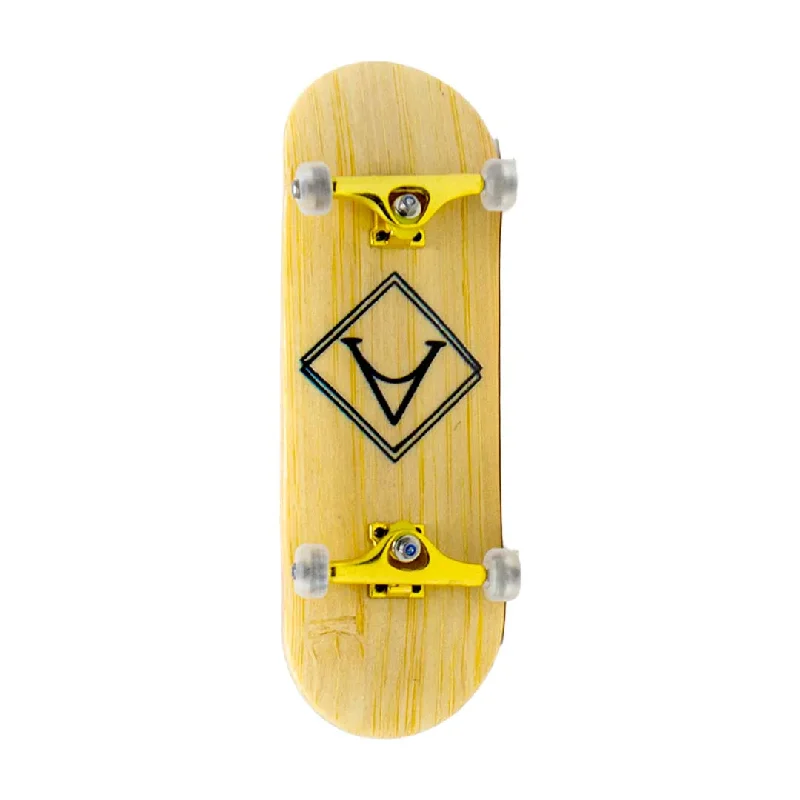 Complete Skateboard for Street and Park Use-Victory Complete Fingerboard (Natural/Gold/Clear)