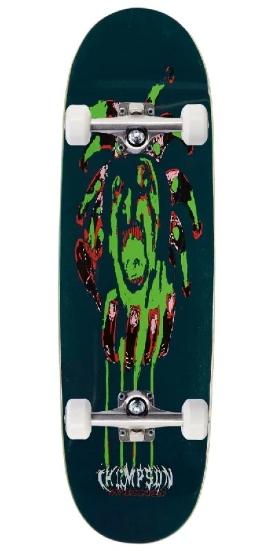 Professional Skateboard for Street Tricks-WKND Ingest Trevor Thompson Skateboard Complete - Green Glitter - 8.875"