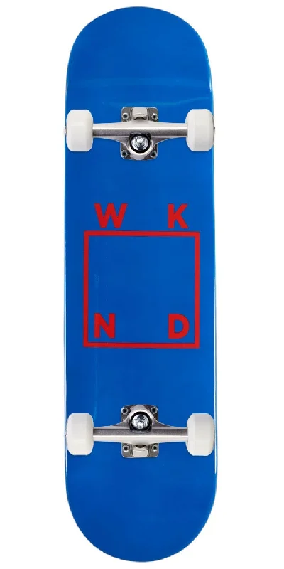 Complete Skateboard for Trick and Park Skating-WKND Logo Dip Skateboard Complete - Royal/Red - 8.25"