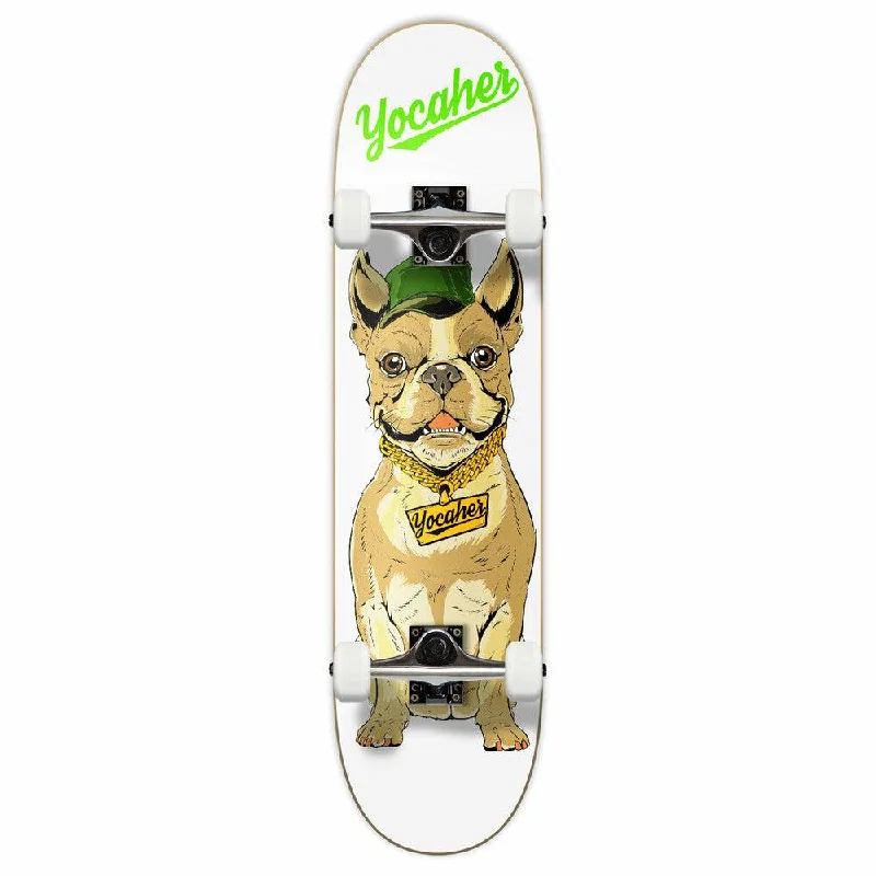 Eco-Friendly Skateboard for Sustainable Riding-Yocaher Cool Pup French Bulldog 7.75" Complete Skateboard