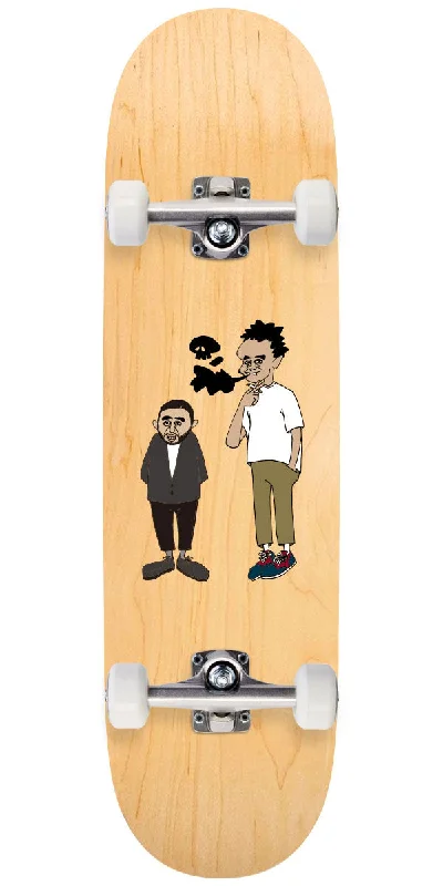 Skateboard with Grip Tape for Better Traction-Yusuke Hanai Flash Sheet Customs X Skateboard Complete