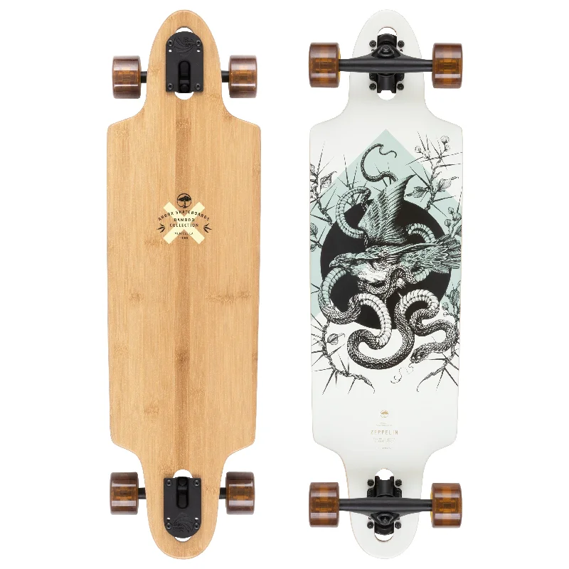 Skateboard with High-Performance Bearings for Speed-Zeppelin Bamboo