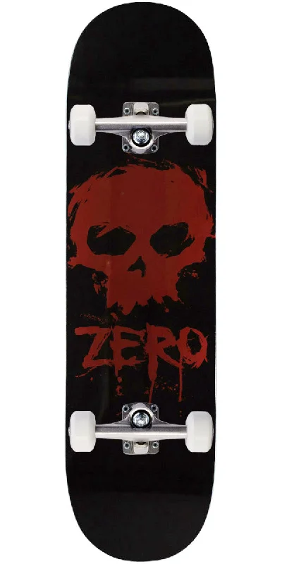 Classic Skateboard for Traditional Riding-Zero Blood Skull Skateboard Complete - Red Foil - 8.50"