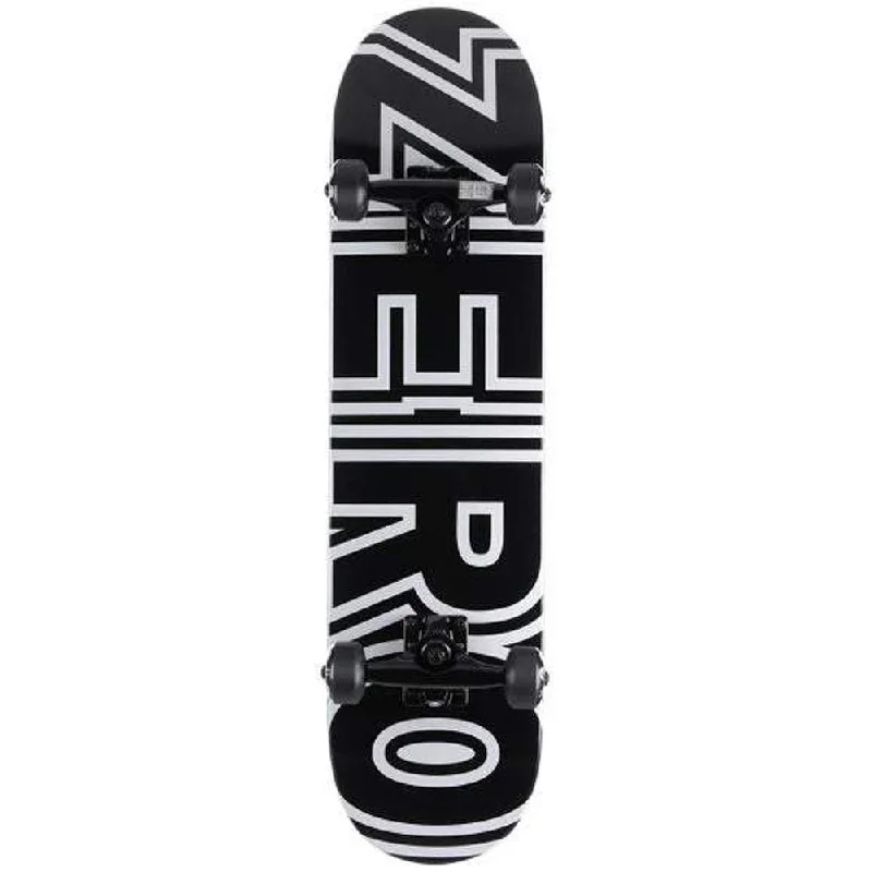 Custom Skateboard for Personalized Style-Zero Bold Black/White 7.25" Complete Skateboard