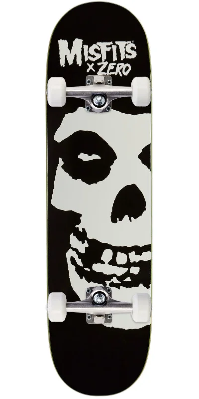 High-Performance Longboard for Cruising and Downhill-Zero x Misfits Big Fiend Skateboard Complete - Black/White - 8.50"