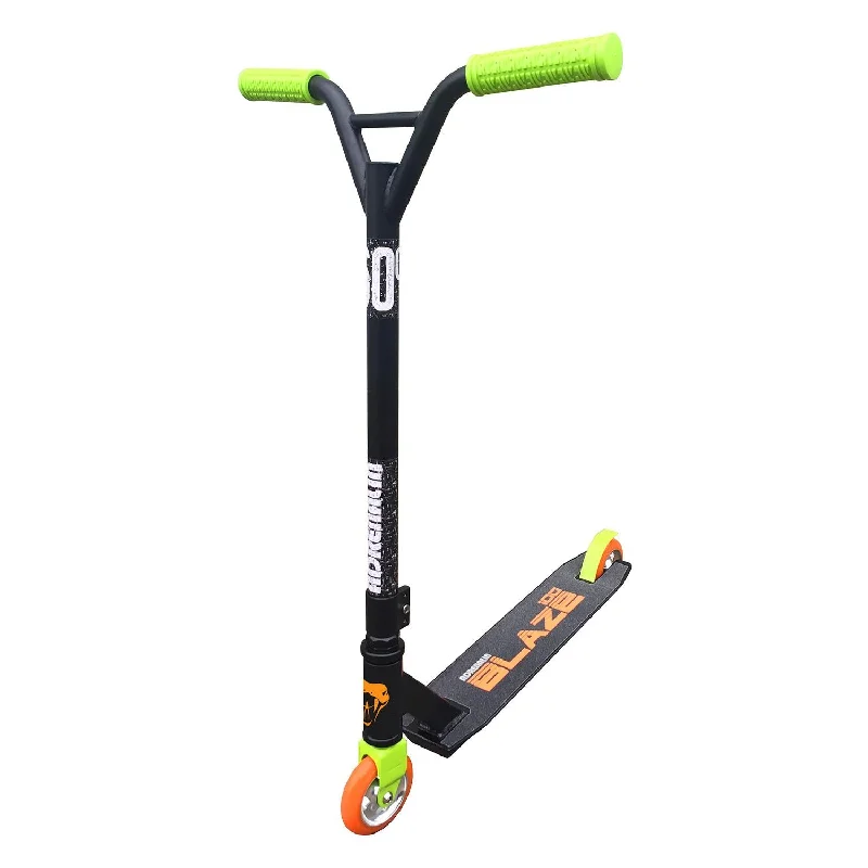 Lightweight Urban Scooter for Effortless Travel-[Y.E.S] Land & Sea Blaze 100 Stunt Scooter Black