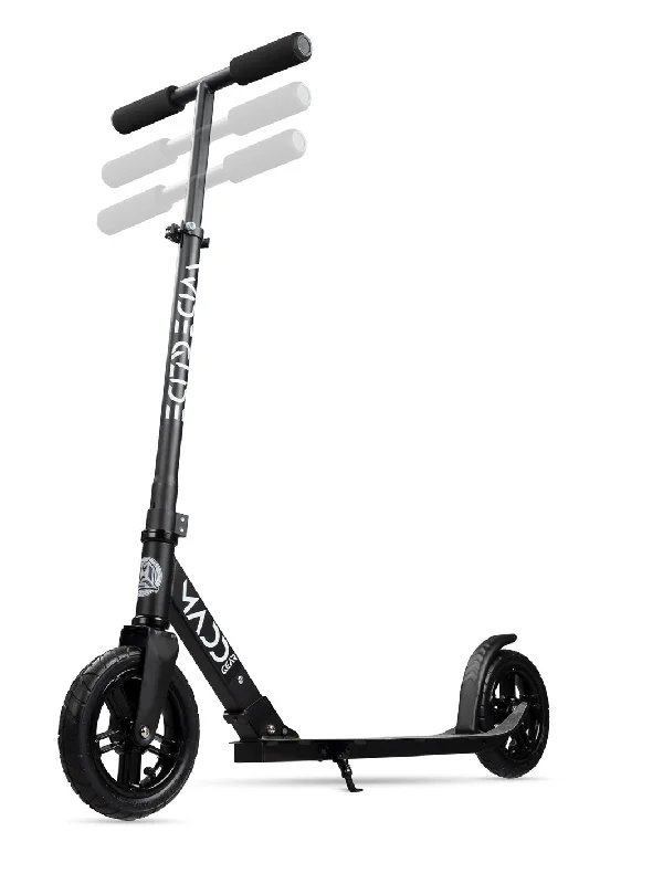 Foldable Scooter with Handbrake for Safety-MADD GEAR RENEGADE WIDE GLIDE 200 BLACK / WHITE