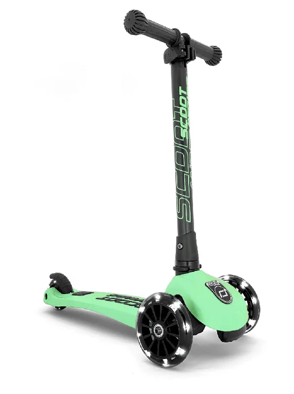 Customizable Electric Scooter for Personal Branding-Highwaykick 3 - Scooter - Foldable Handle Bar - 3-6 Years - Kiwi